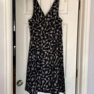 "Skeleton key" print dress